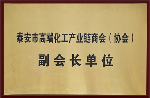 泰安市高端化工产业产业链协会副会长单位